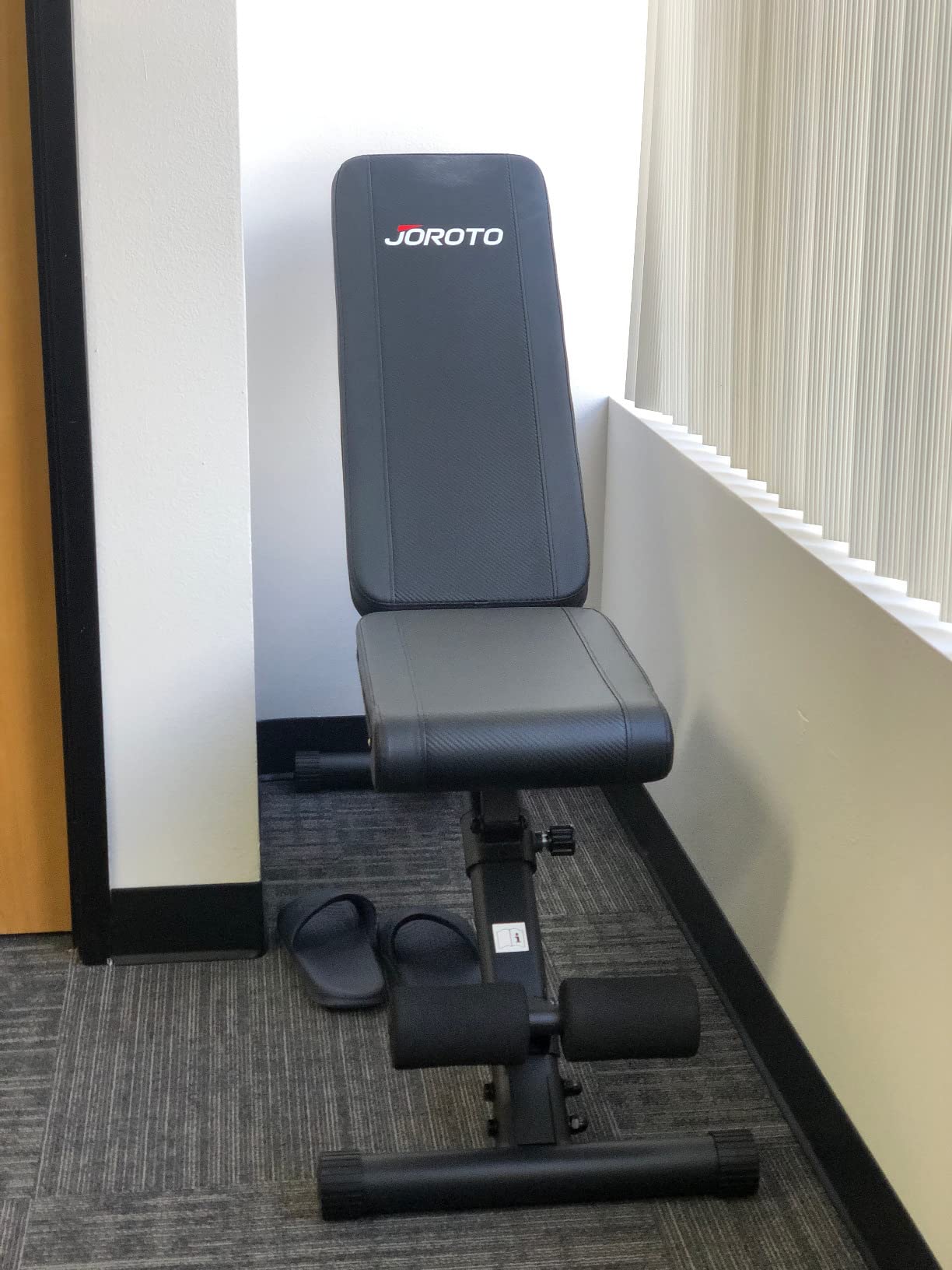 JOROTO Adjustable Weight Bench, Foldable Incline Decline Flat Workout Bench customer photo 1