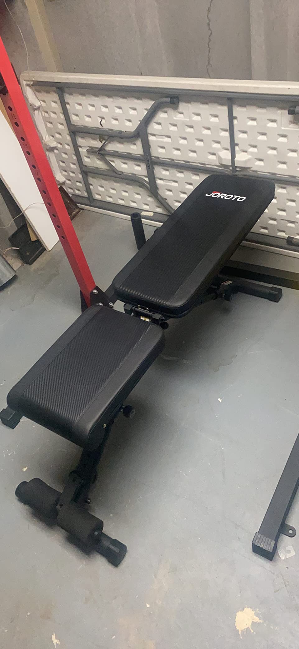 JOROTO Adjustable Weight Bench, Foldable Incline Decline Flat Workout Bench customer photo 2