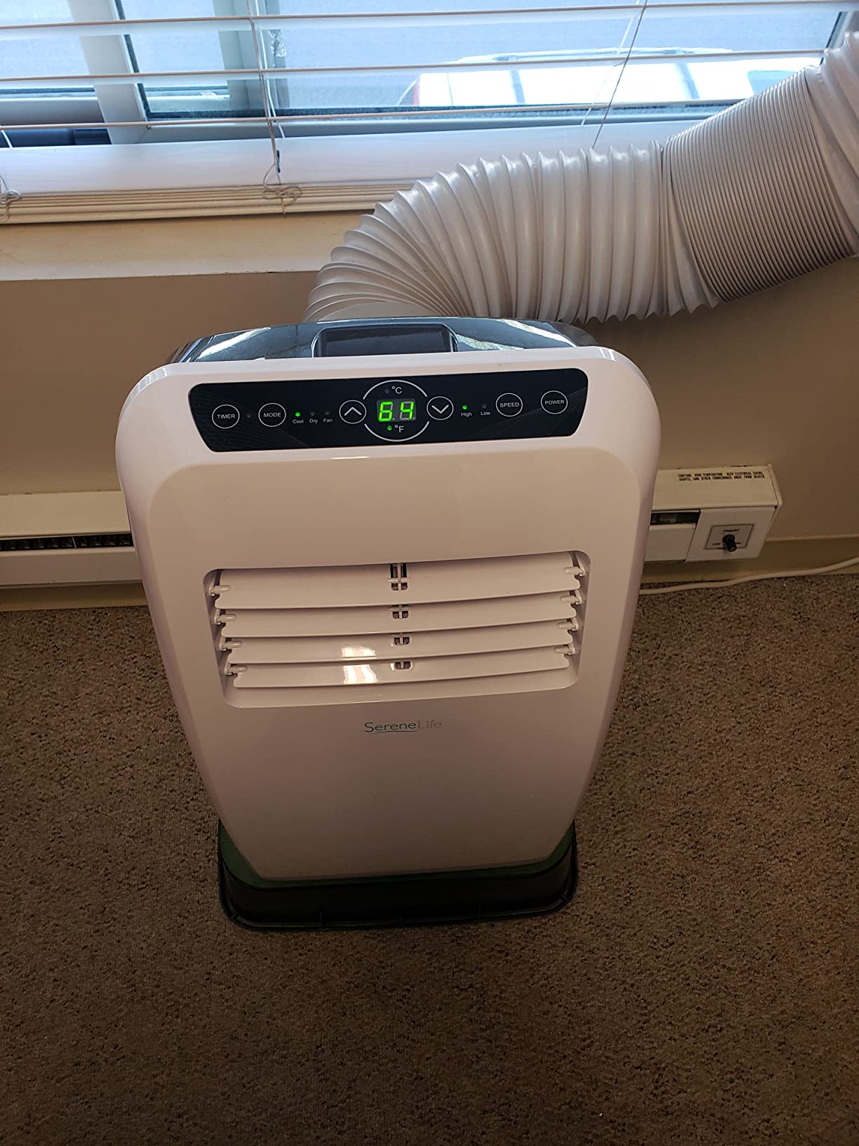 SereneLife Portable Air Conditioner 8000 BTU With WIFI | 3-in-1 Cooling, Fan and Dehumidifier | 24-H Timer up to 350 sq ft Coverage | AC Unit for Bedroom, Home & Office | Window Kit & Remote customer photo 2