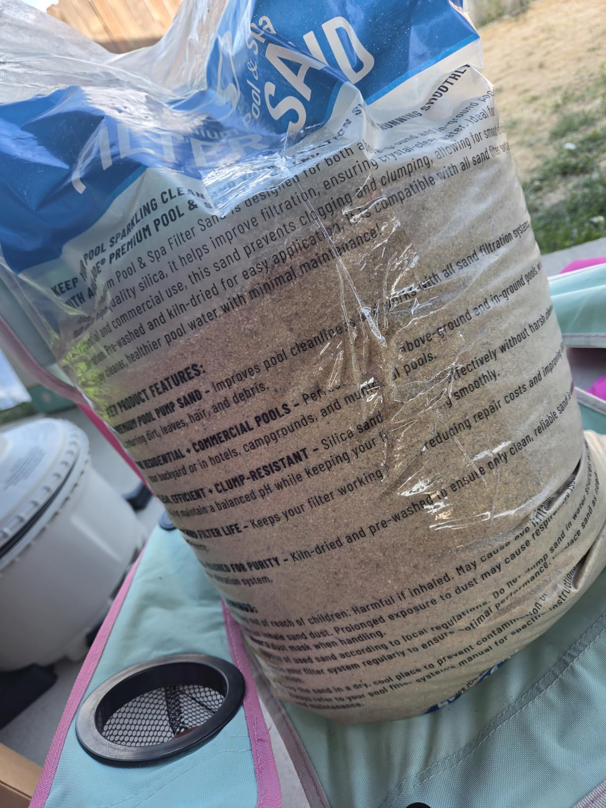 Aqua Joe Premium Pool & Spa Filter Sand, 20 Lb Bag, FLTSAND20 customer photo 1