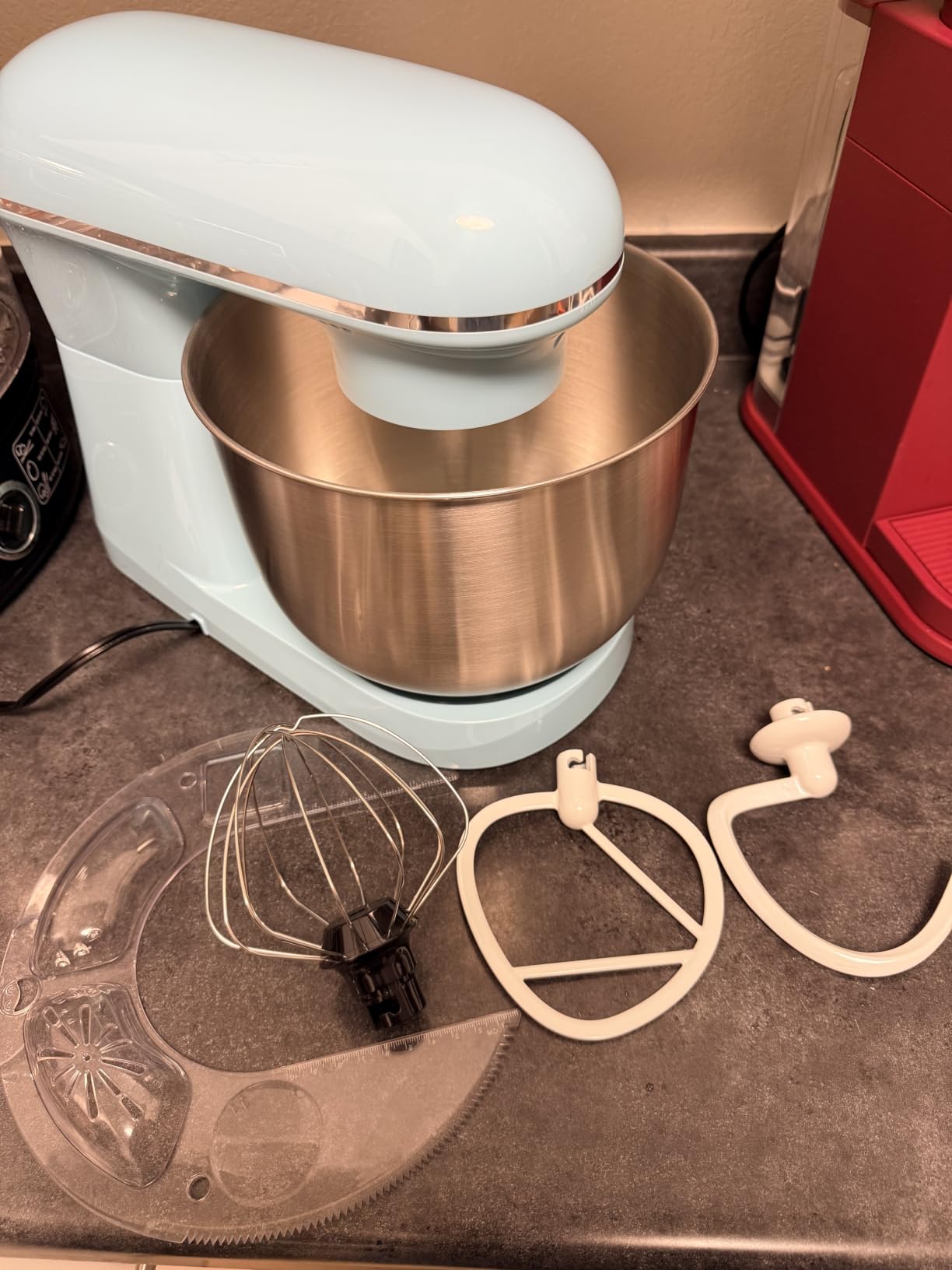 OLIXIS 4.2 Qt Stand Mixer, 10-Speed Tilt-Head Electric Mixer for Baking | Include Dough Hook, Whisk, Flat Beater & Splash Lid, 10 Speeds Handle Cakes, Cookies & Bread Dough, Compact, Easy-Clean Bowl customer photo 1