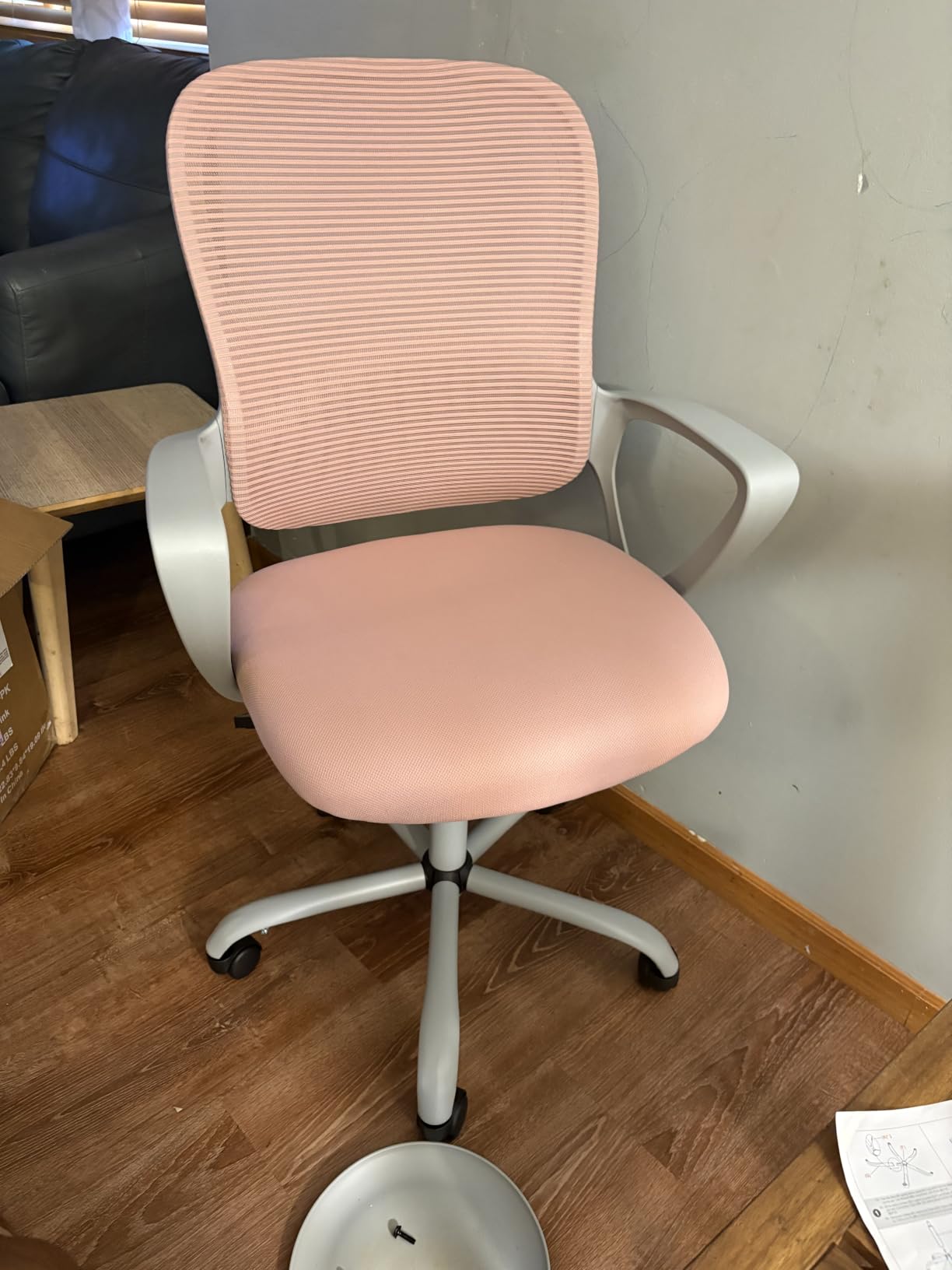 Sweetcrispy Computer Desk Chair, Swivel Task Chair with Lumbar Support customer photo 2