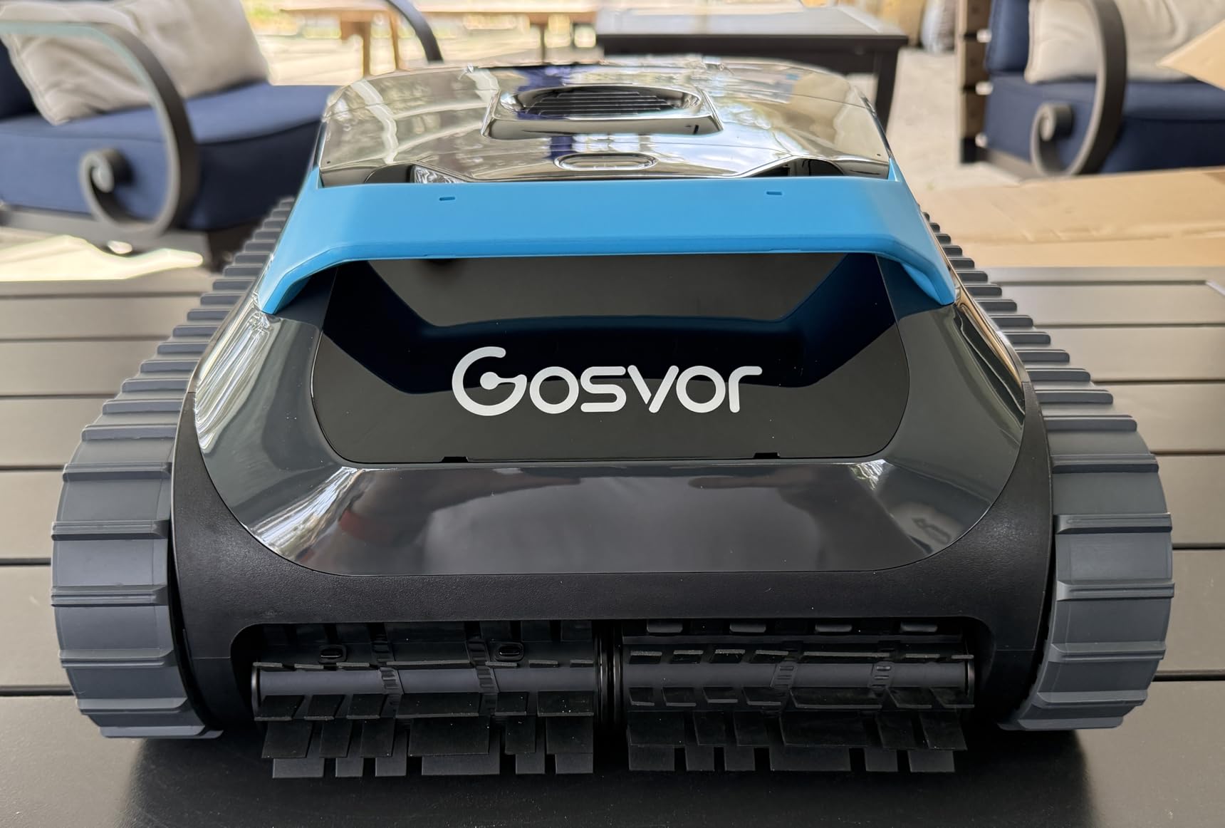 (2026 Upgrade) Gosvor Pool Vacuum LiteVac G1, Wall & Waterline & Shallow Area Cleaning, Up to 200-Min Runtime, Ultra-fine Filter, 15.2 lbs, Smart Navigation & App, for Pools up to 2153 sq.ft, Orange customer photo 2