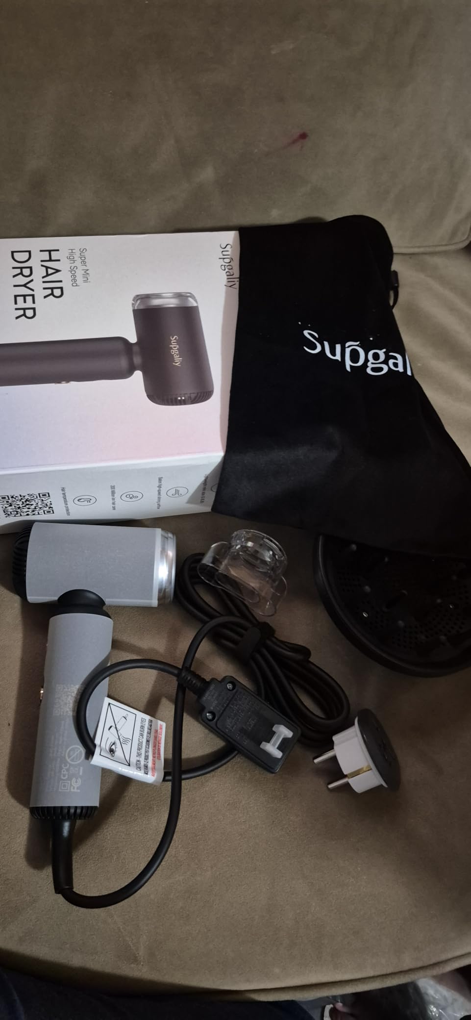 Dual Voltage Travel Hair Dryer, High-Speed Ionic Blow Dryer customer photo 2
