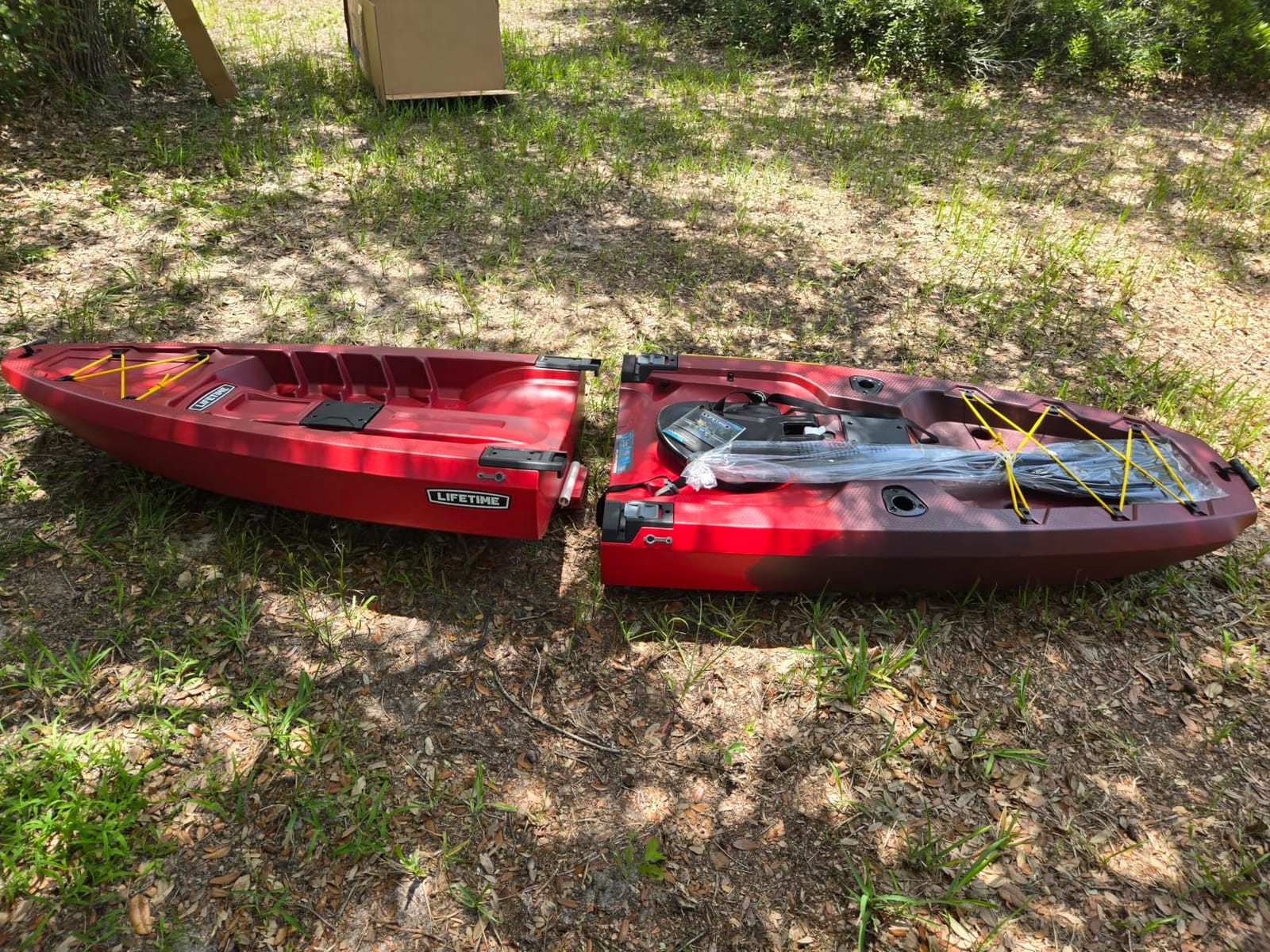 Lifetime Lockport 94 Modular Sit-on-Top Kayak with Paddle, Two-Piece Design with SlideLock System, Rod Holders, Adjustable Seat customer photo 1
