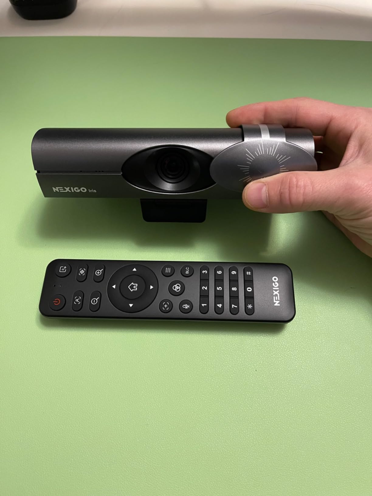 NexiGo N960E Plus 4K Webcam with Ring Light & RF Remote, ToF Autofocus, OSD Menu, 1080p 60FPS, 4X Digital Zoom, Noise-Canceling Mics, Privacy Cover, USB Web Camera for Streaming, Video Calls& Meetings customer photo 1