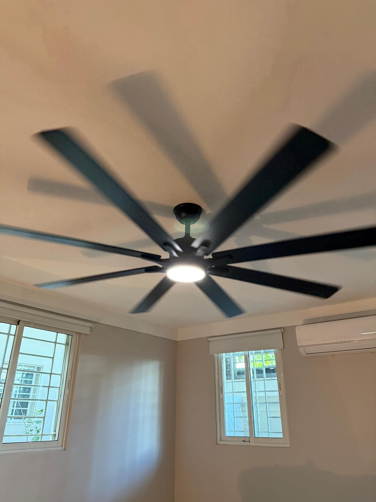 Obabala 52 Inch Ceiling Fans with Lights and Remote Control-Outdoor Ceiling Fan Walnut Wood 3 Blade for Bedroom Living Room Indoor Farmhouse Patio, Reversible Noiseless DC Motor customer photo 1