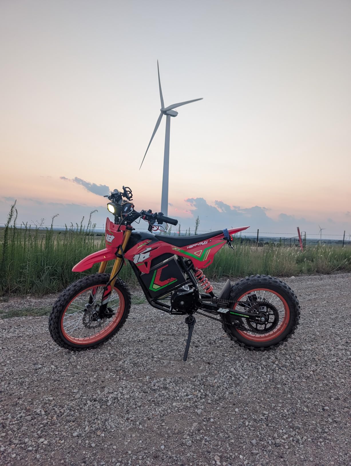 HAPPYRUN F18 2.0 Electric Dirt Bike Mid-Drive Motor 6000W Peak customer photo 1