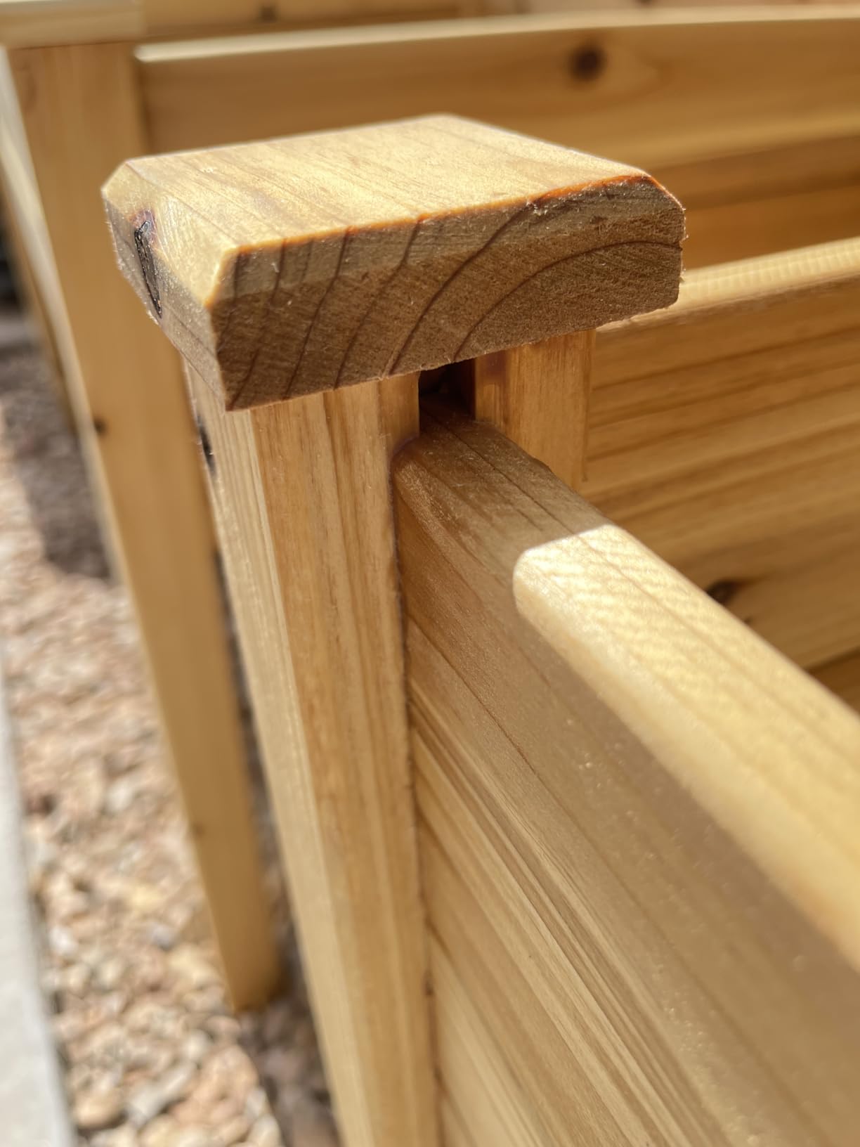 Backyard Expressions Wooden Raised Garden Bed | Elevated Planter Box with Included Bed Liner | Outdoor Vegetable, Flower, and Herb Gardening (4' x 2') customer photo 1