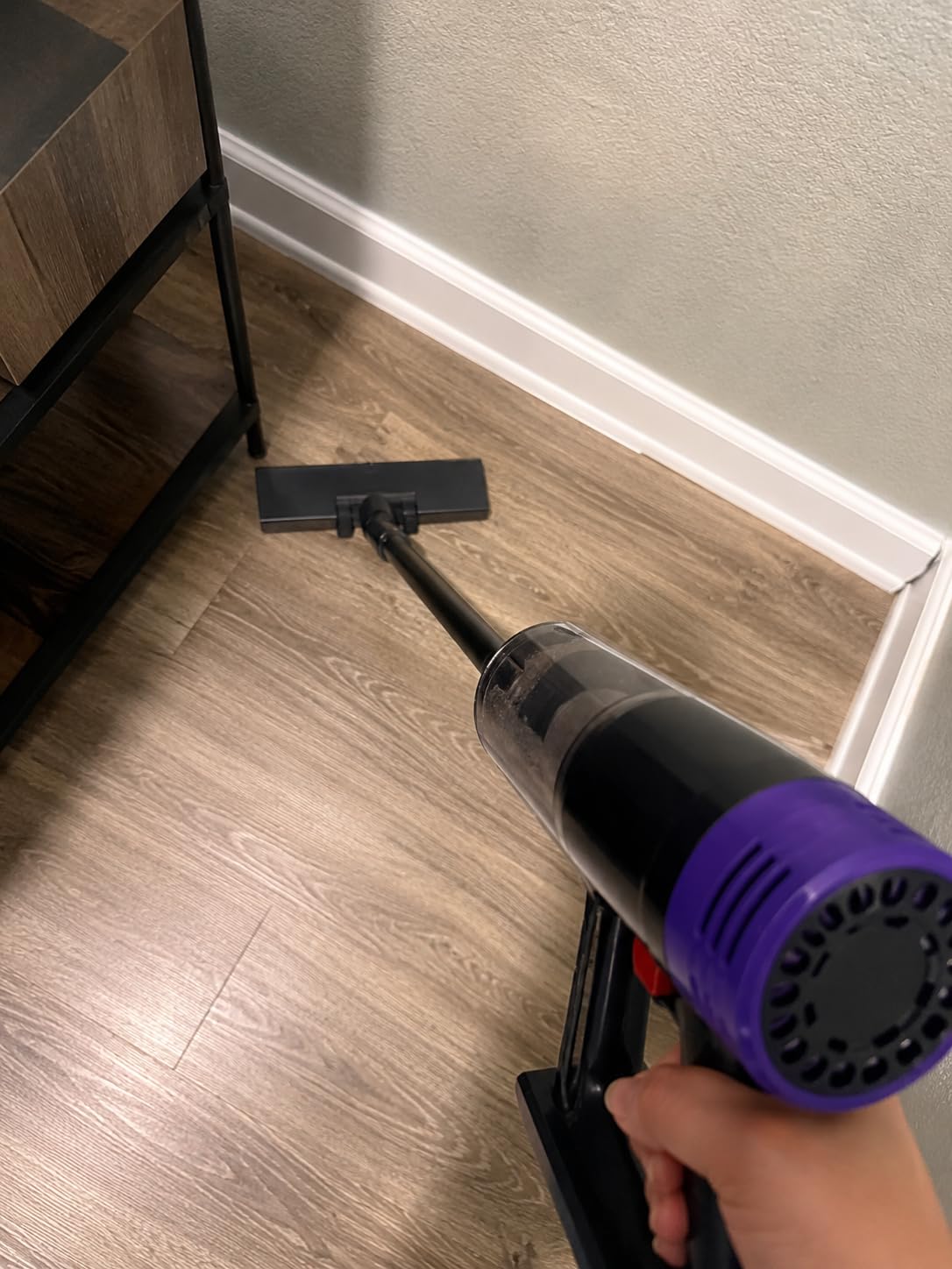 Stick Vacuum Corded, 16.4ft Cord Lightweight 3.7lbs, 710W Strong Suction, 2-in-1 Handheld/Stick for Floor Carpet & Pet Hair - Purple customer photo 1