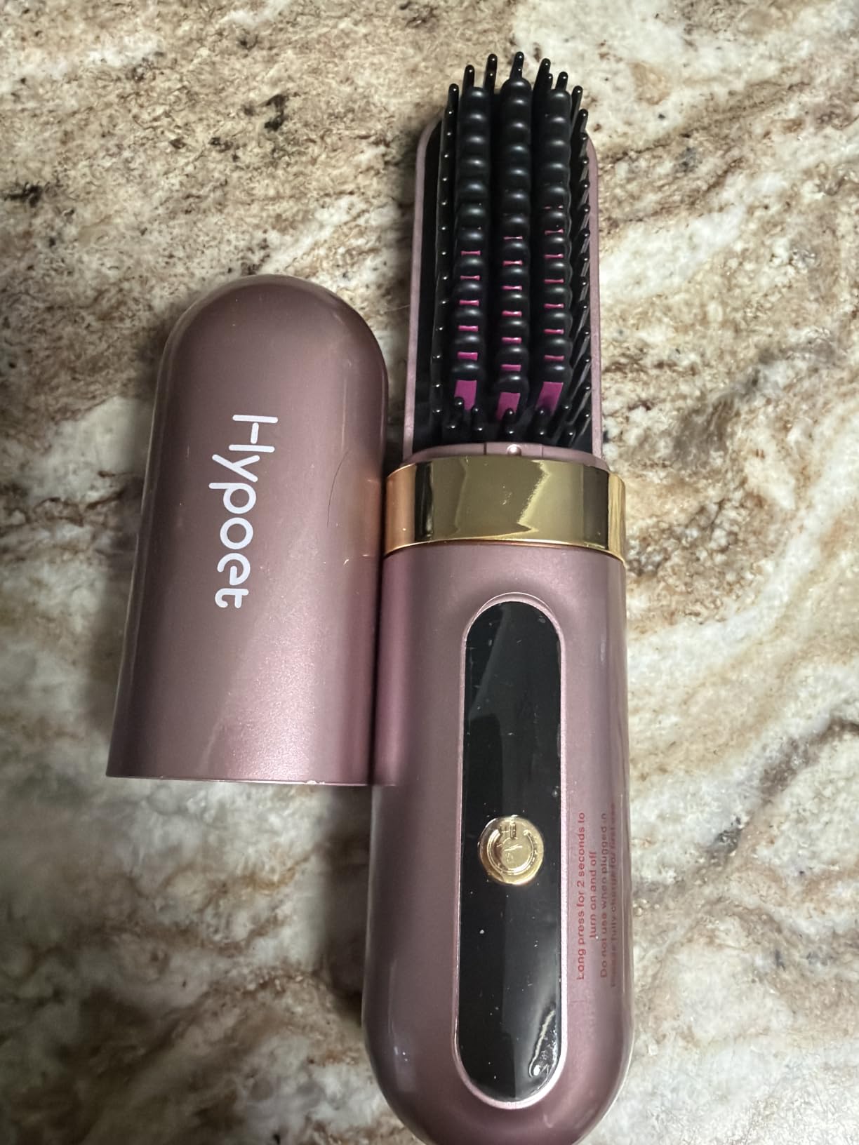 Cordless Hair Straightener Brush, Ionic & Anti-Frizz, Ceramic Tourmaline MCH Fast Heating, Anti-Scald, 4000mAh Type-C Fast Charging, Portable Cordless Hair Straightener Brush for Women customer photo 2
