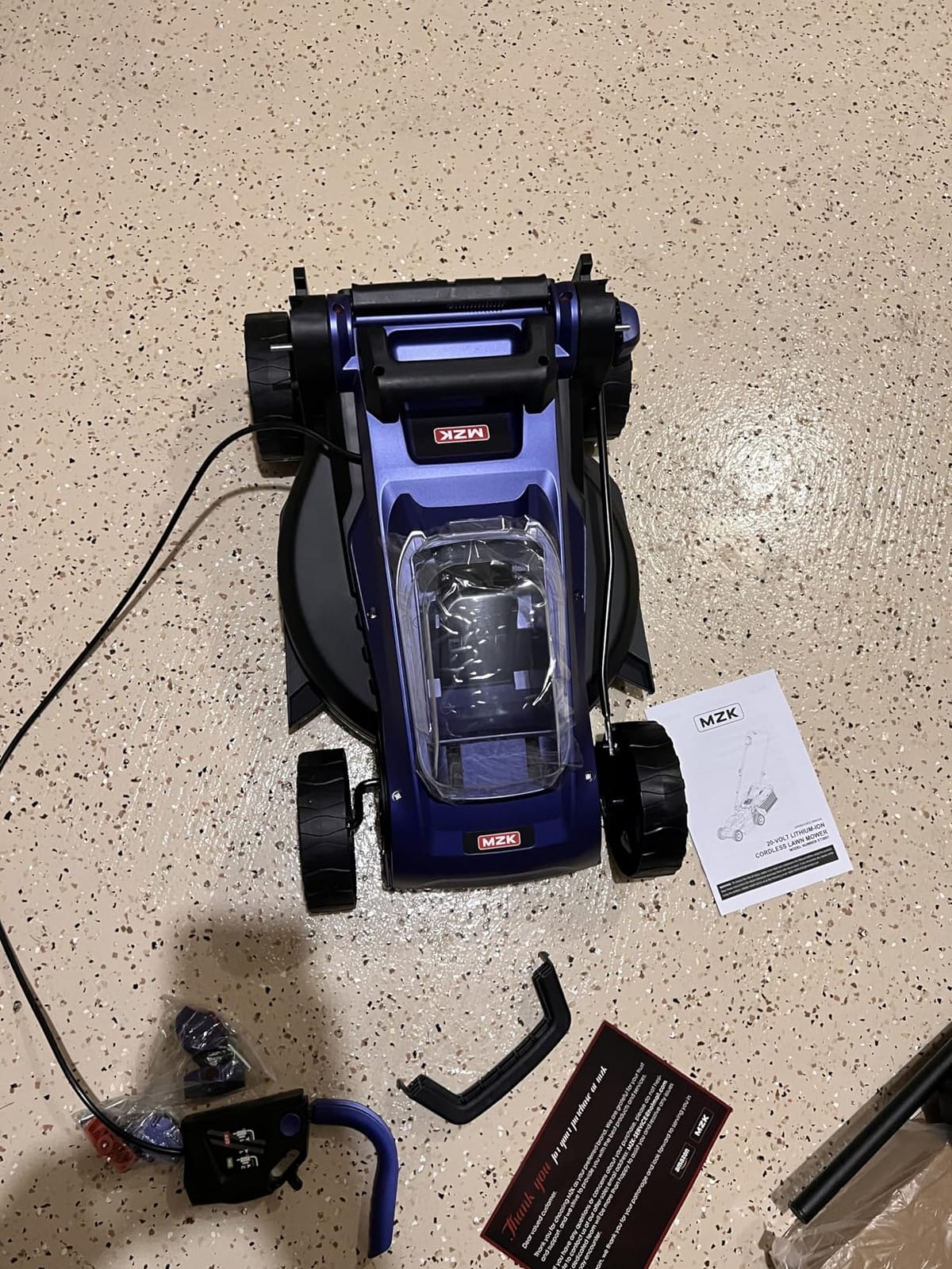 MZK 40V 17-Inch Brushless Lawn Mower, Cordless Push Mower customer photo 1