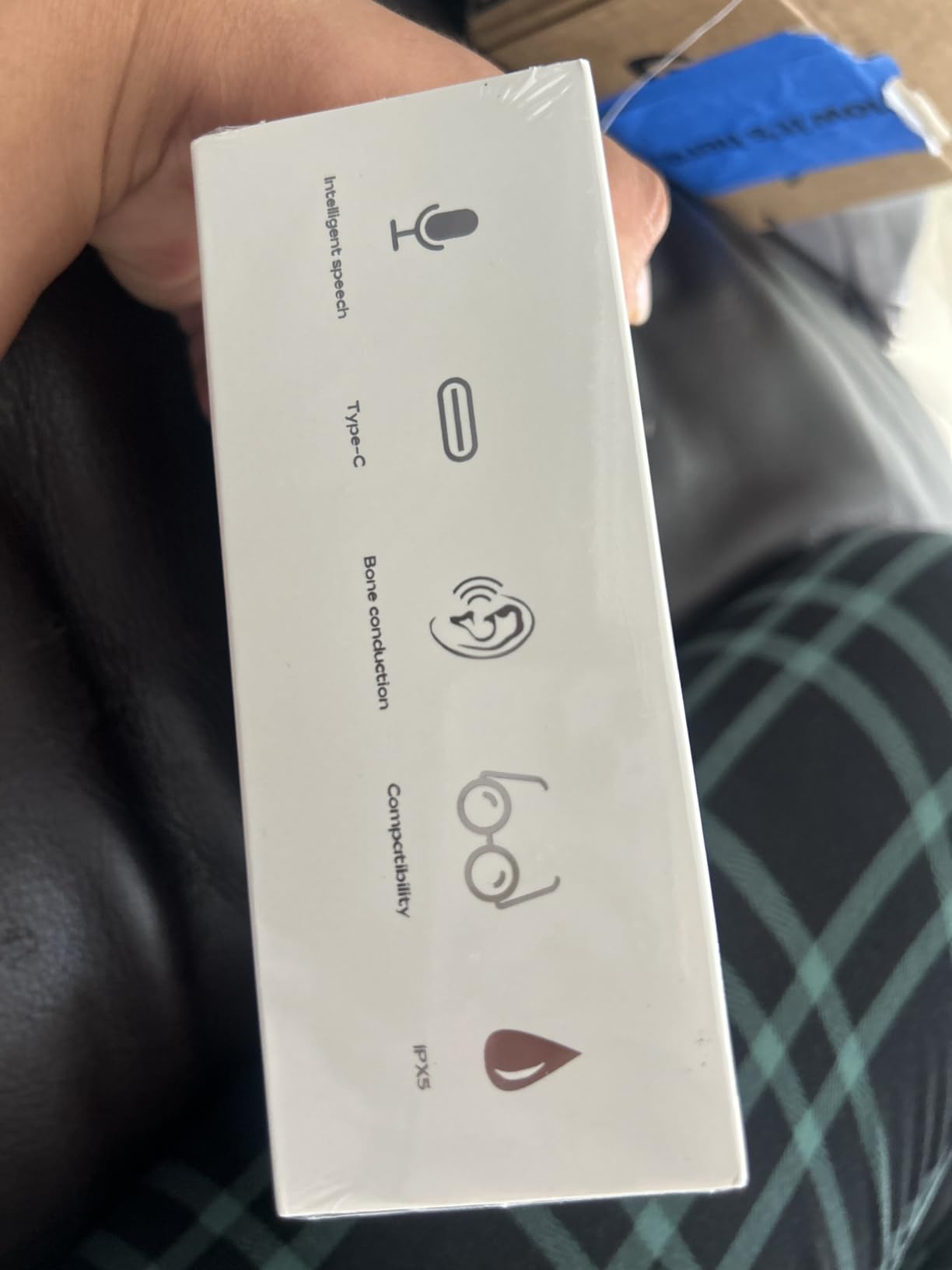 New Bone Conduction Open-Ear Headphones, Bluetooth 6.0, IPX5 Waterproof, 8H Playtime, Lightweight & Comfortable Sports Earphones for Running, Gym, Cycling, Workout, Sweatproof Wireless Headsets customer photo 2