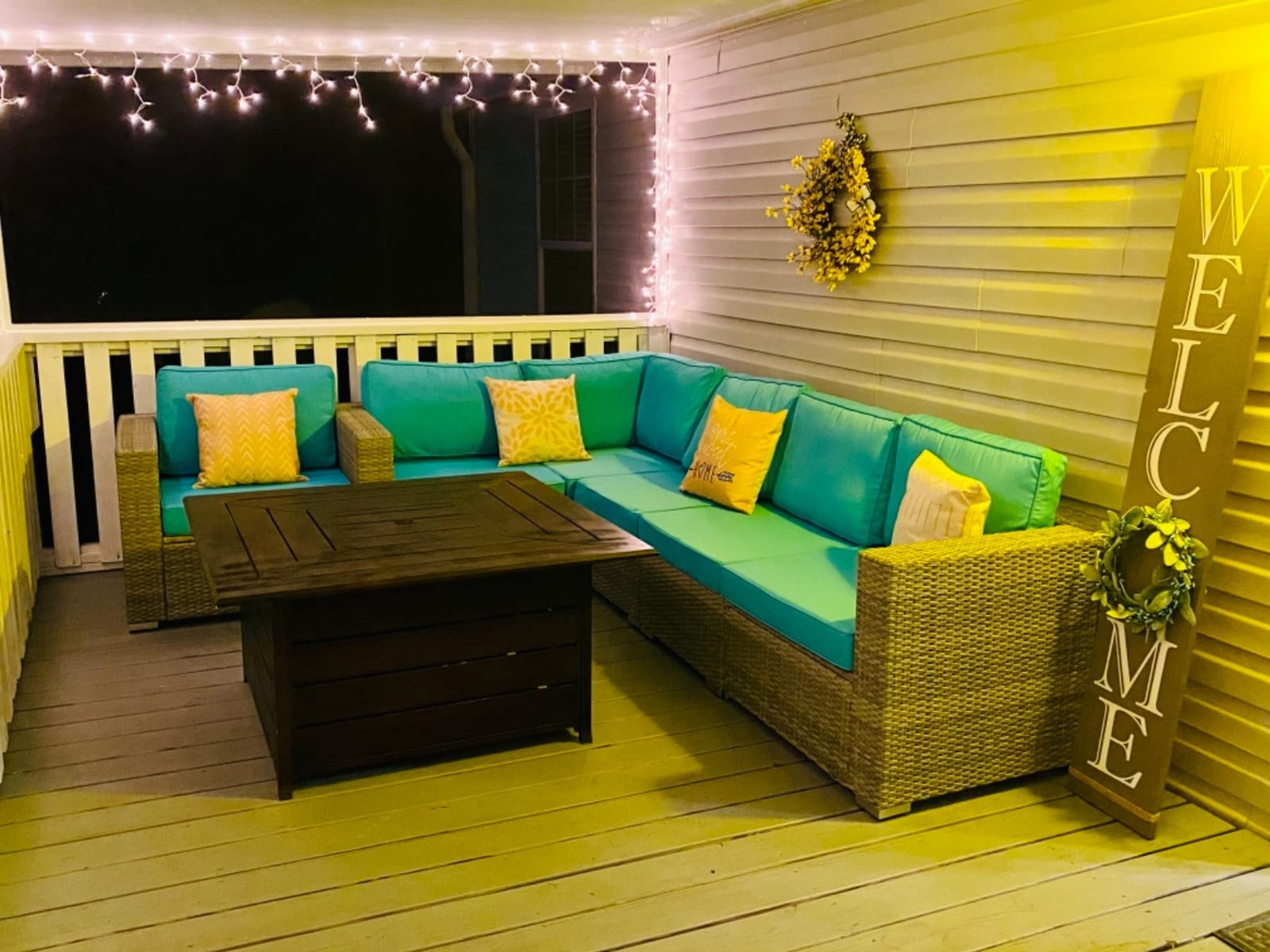 Aoxun Patio Furniture Set 5-Piece, Outdoor Sectional Sofas with Washable Cushion, Wicker Rattan Patio Conversation Sets for Backyard Porch and Poolside, Beige customer photo 2