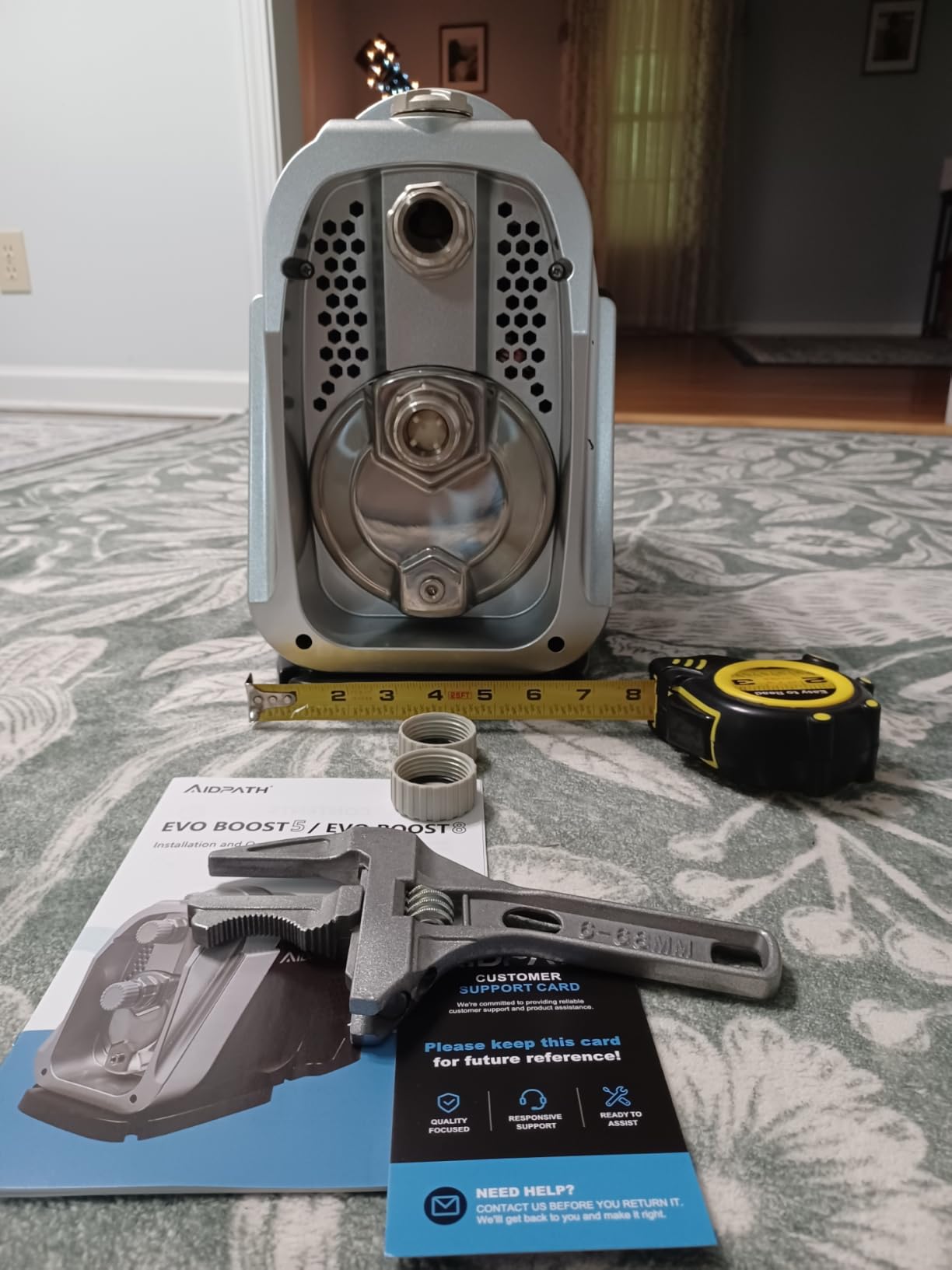1.2 HP, 85 PSI, 27 GPM Whole-House Water Pressure Booster Pump 115V | 1