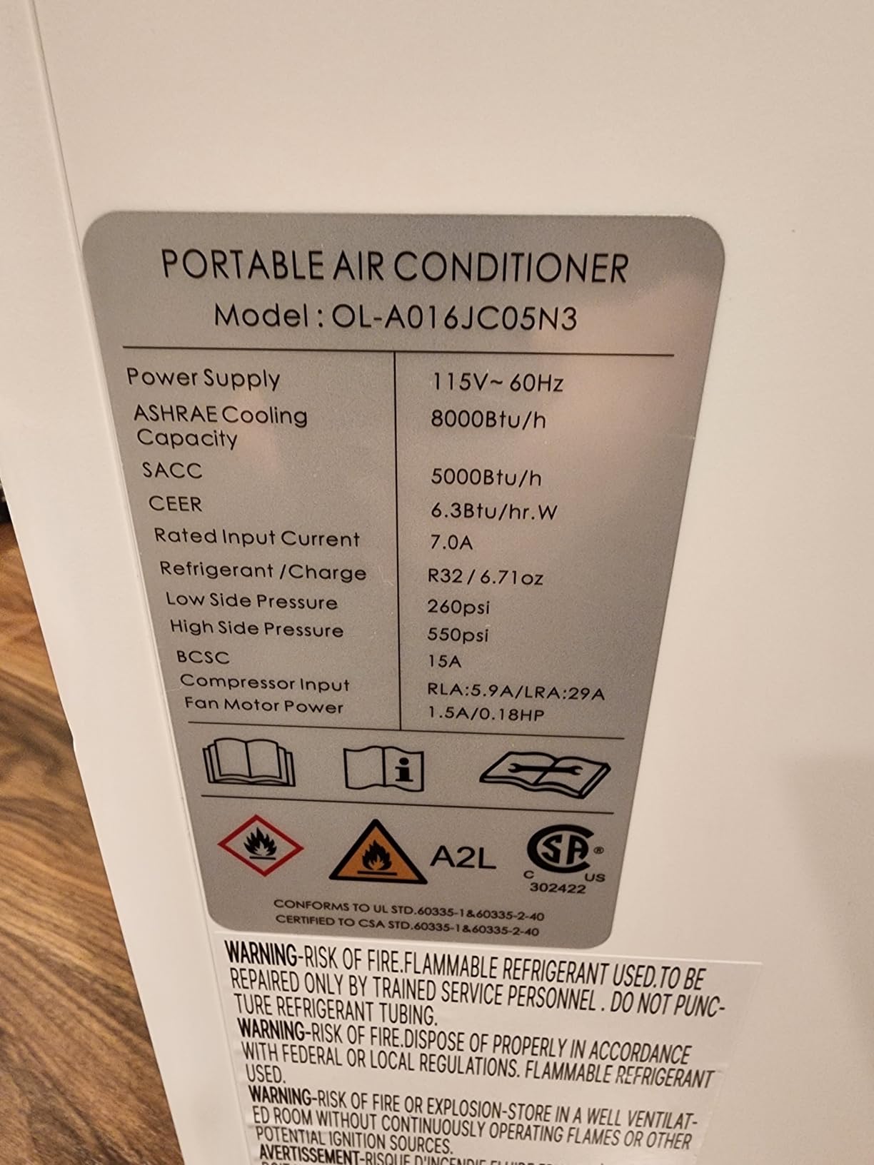 Portable Air Conditioners 8,000 BTU, Quiet Air Conditioner with WiFi/App Control, 24H Timer, Dehumidifier, Fan, Cooling, Sleep Modes 4-in-1 AC Unit for Room with Window Kit, for Bedroom/Office customer photo 2