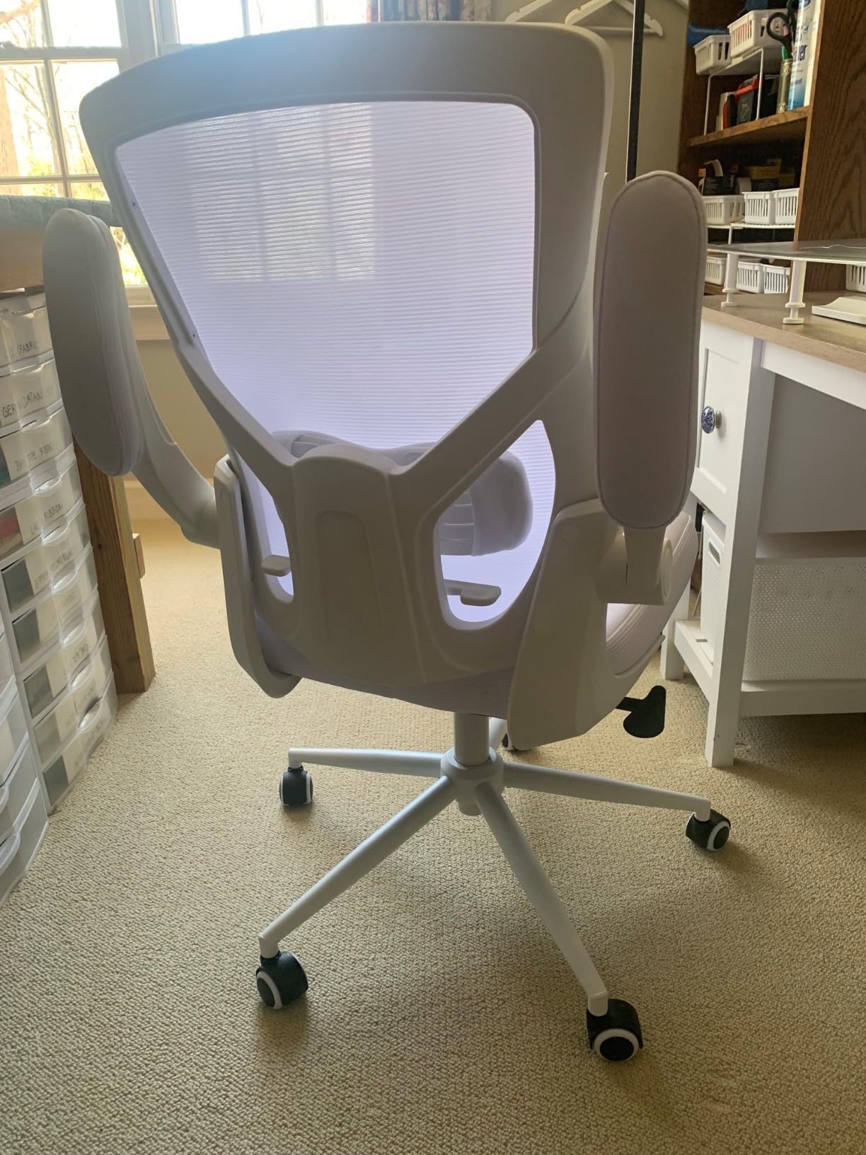 CYKOV Ergonomic Office Chair with Footrest, Reclining Mesh Back, 350 Lbs | 2-Way Adjustable Lumbar, 90-135° Recline, 4-Way Headrest, Breathable, Gaming & Office, Height 5'1