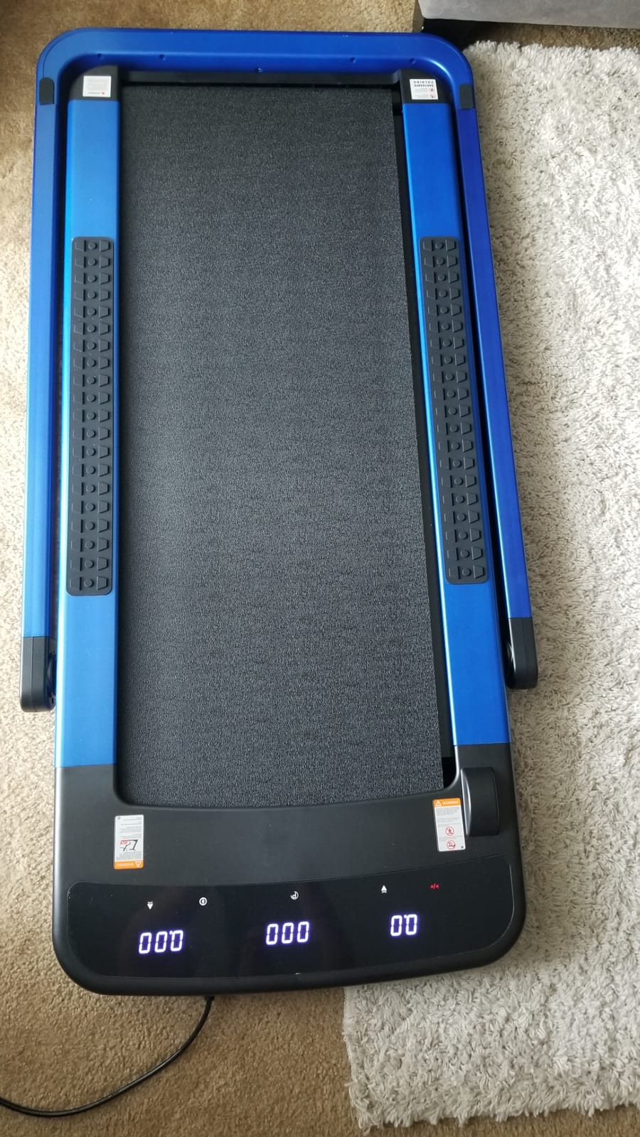 Foldable Manual Treadmill, 20% Incline Non-Electric Walking Pad | 500 LBS Heavy-Duty Capacity, 15dB Ultra-Quiet, 7-Layer Shock Absorption, LCD Workout Monitor, Compact for Home & Office customer photo 2