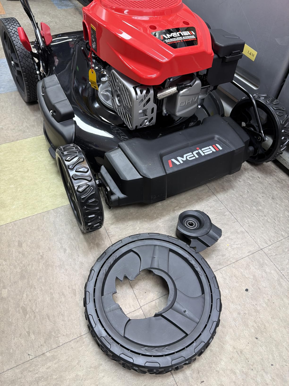 AMERISUN 21-Inch Gas Push Lawn Mower, 144cc Engine, 3-in-1 Push Lawnmower customer photo 2