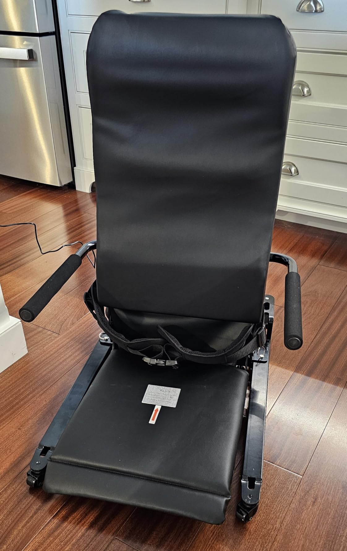 Electric Lift Chair, Lifts Elderly from Floor After a Fall, Steel Frame | Easy Access, Ergonomic Backrest, 4 Casters, Rear Brakes for Stability, Smooth Mobility, Easy to Store, PU Cushion customer photo 1