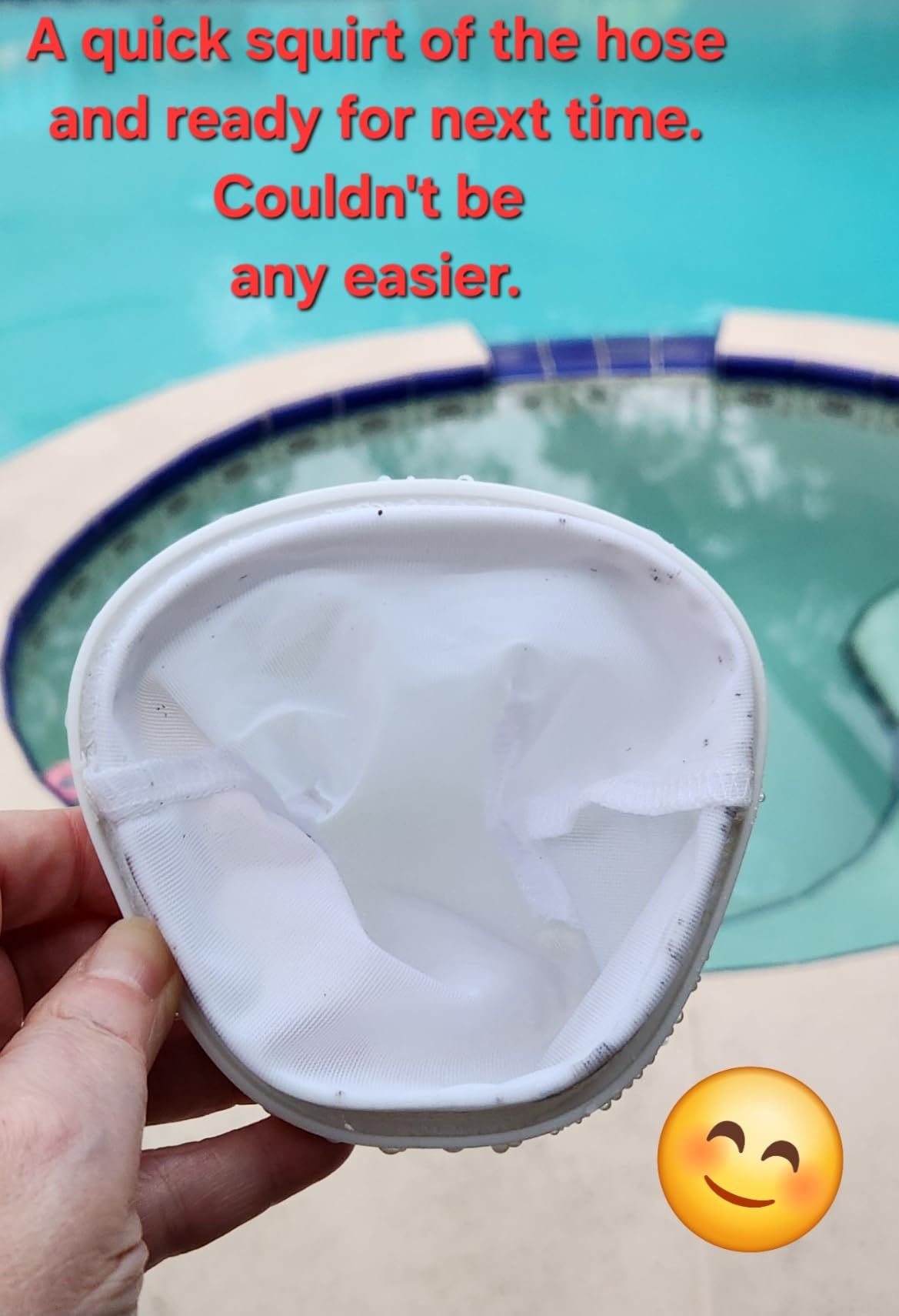 Cordless Handheld Pool Vacuum for Above Ground Pool, Rechargeable Small Pool Vacuum with Telescopic Pole, 60 Min Runtime, 14.1 GPM Suction, for Hot Tub, Spa & Small Pools, Sapphire customer photo 2