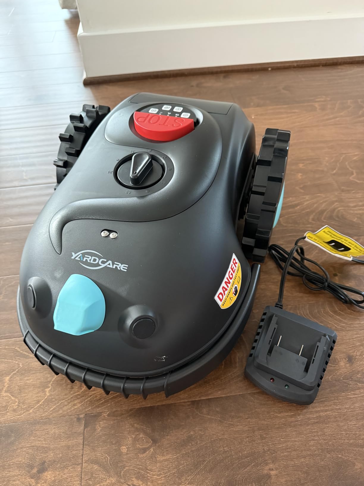 YARDCARE V100 Automatic Robot Lawn Mower HD Vision for Lawn Max 1600 sq ft customer photo 1