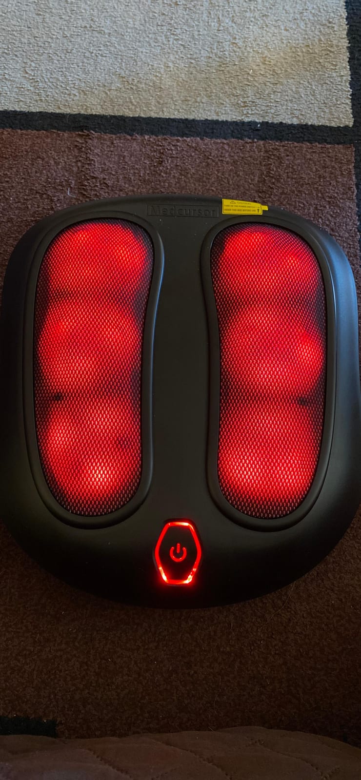 Medcursor Foot Massager with Heat, Foot and Calf Massager with Deep Massage Roller, Pain Relief for Plantar Fasciitis & Neuropathy, Relaxation for Home or Office Use (Not Cordless) customer photo 2