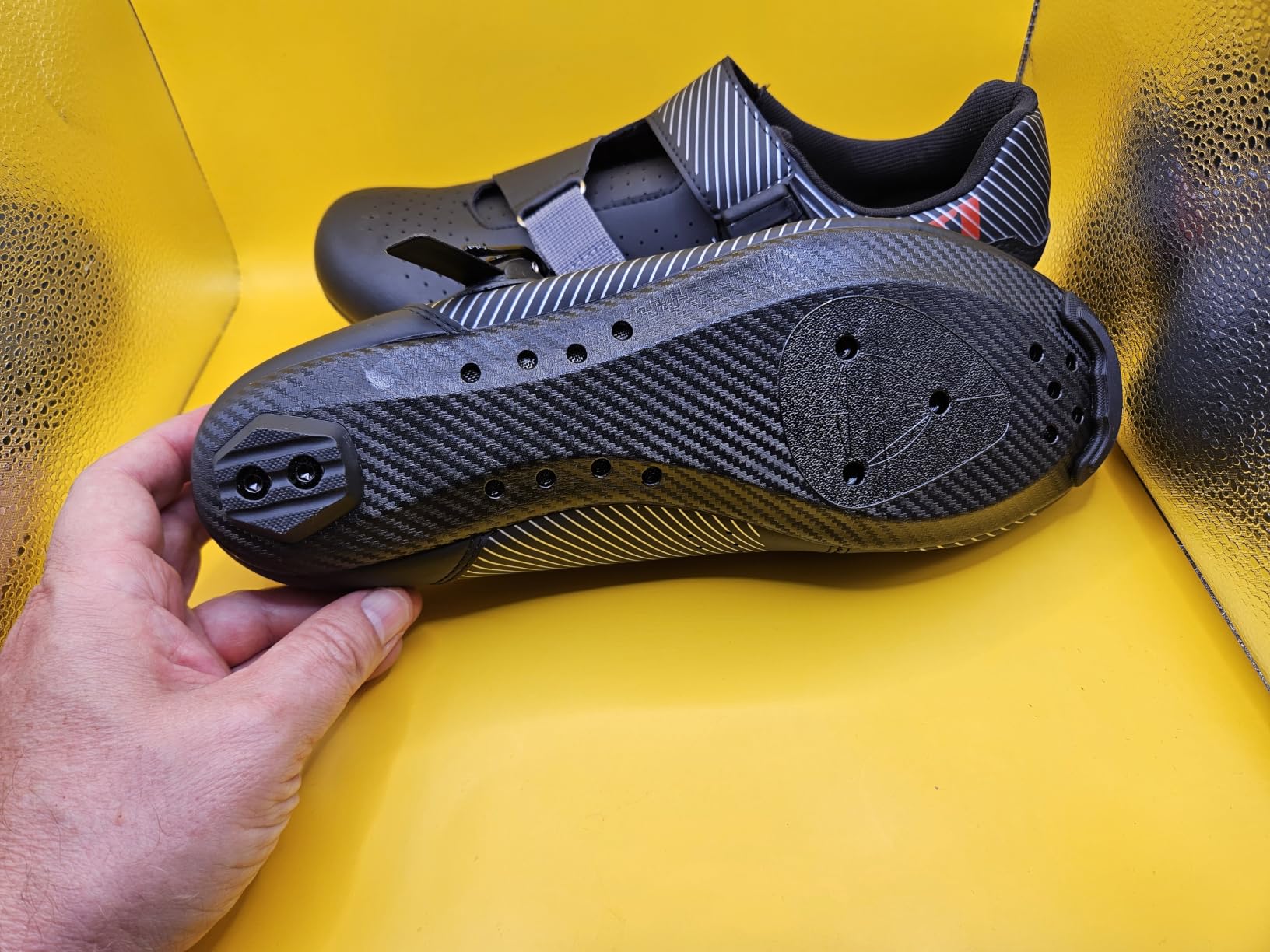 Kyedoo Mens Wide Cycling Shoes Compatible with Peloton Bike Shoes customer photo 1