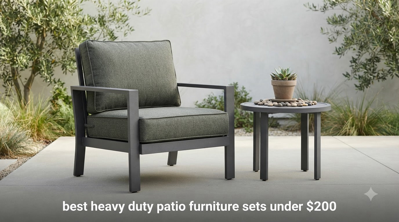 best heavy duty patio furniture sets under $200