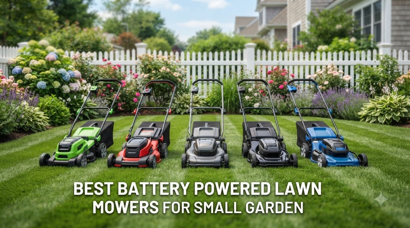 best battery powered lawn mowers for small garden