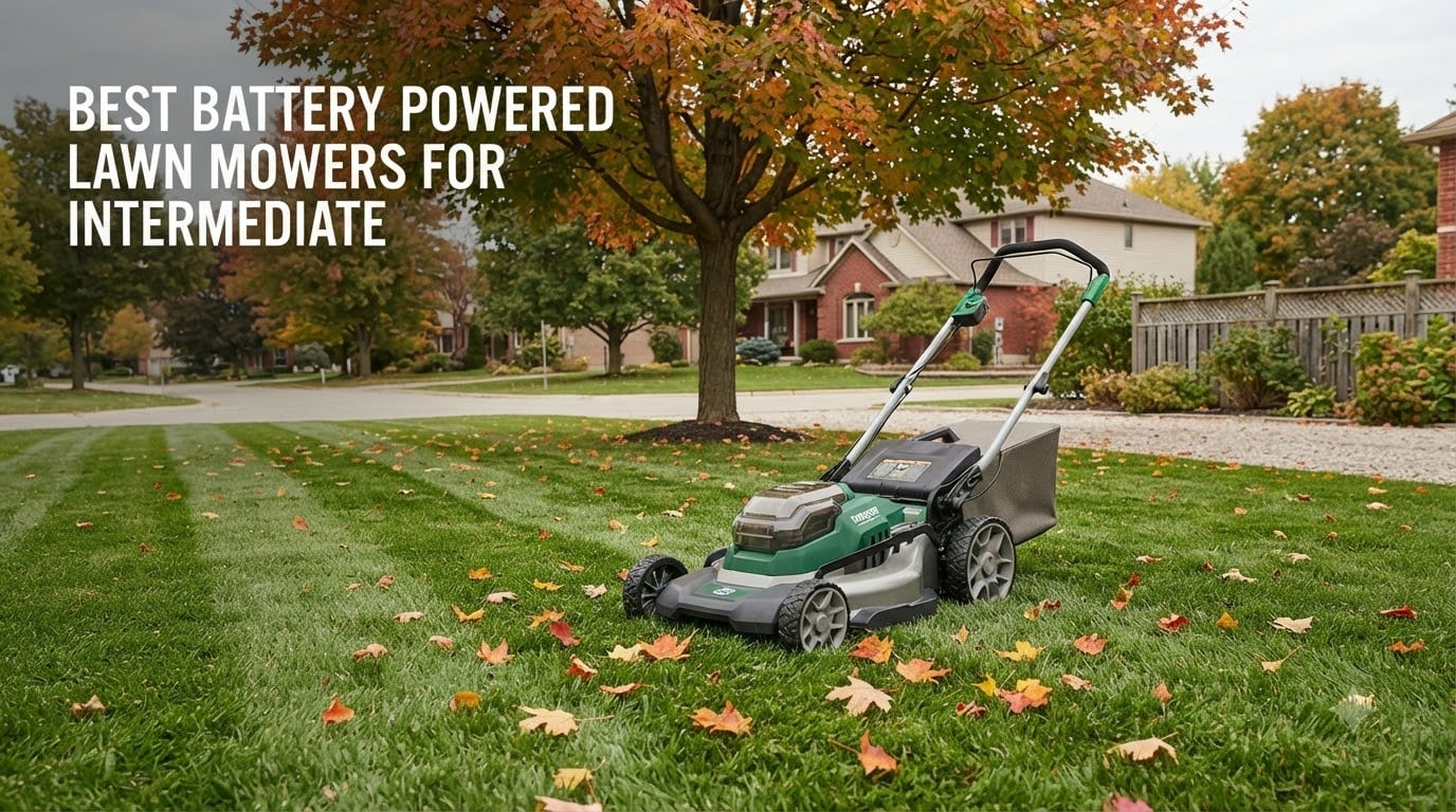 best battery powered lawn mowers for intermediate