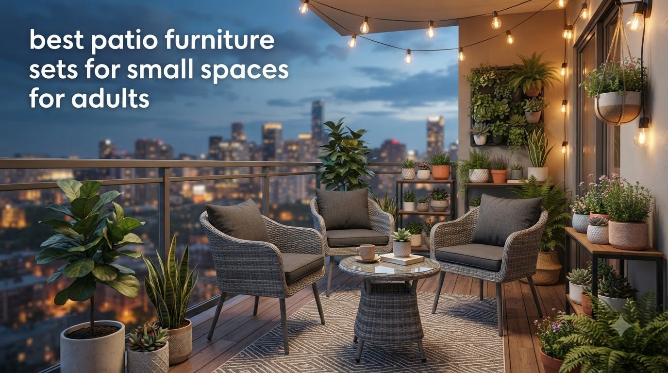 best patio furniture sets for small spaces for adults