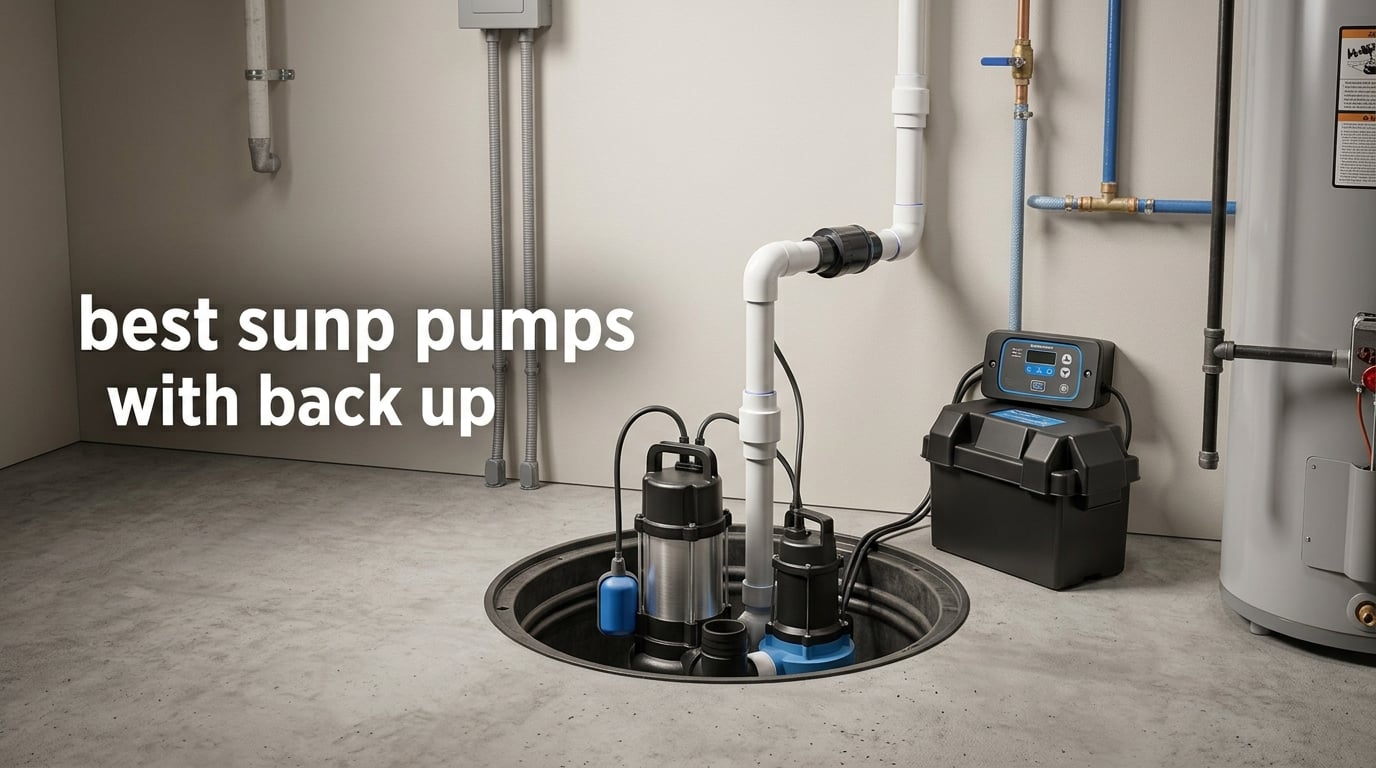 best sump pumps with back up