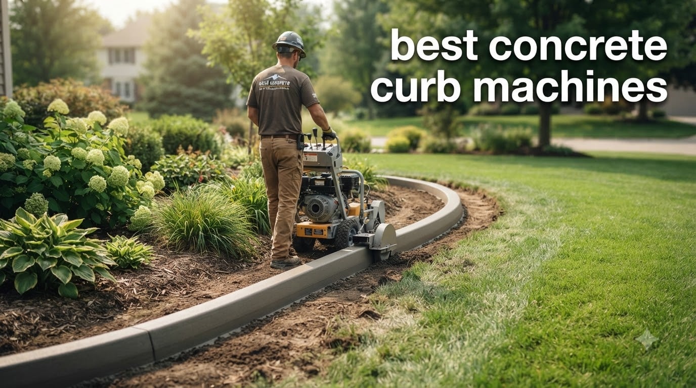 best concrete curb machines