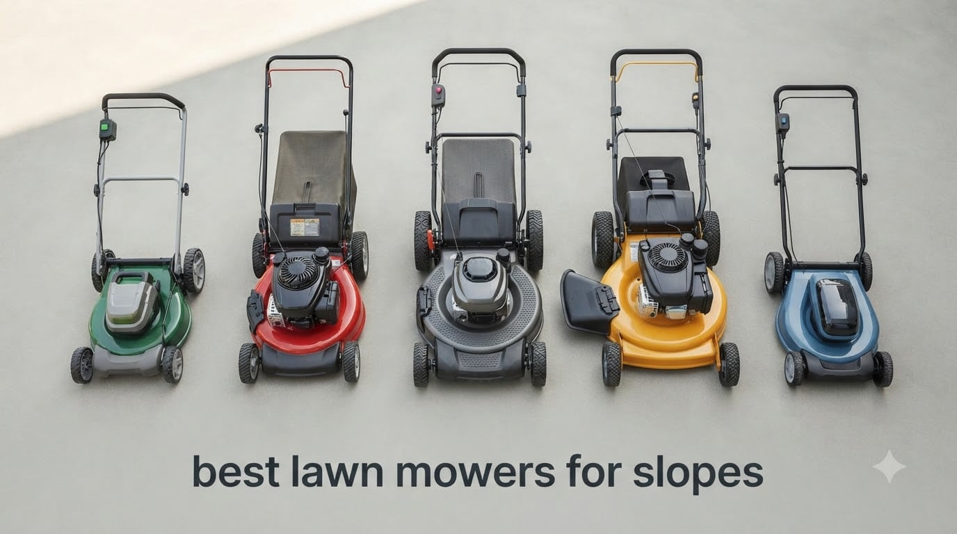 best lawn mowers for slopes