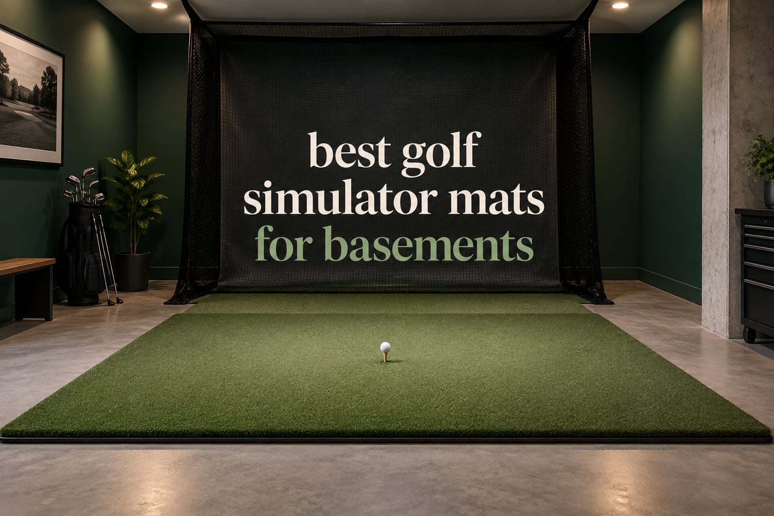 best golf simulator mats for basements