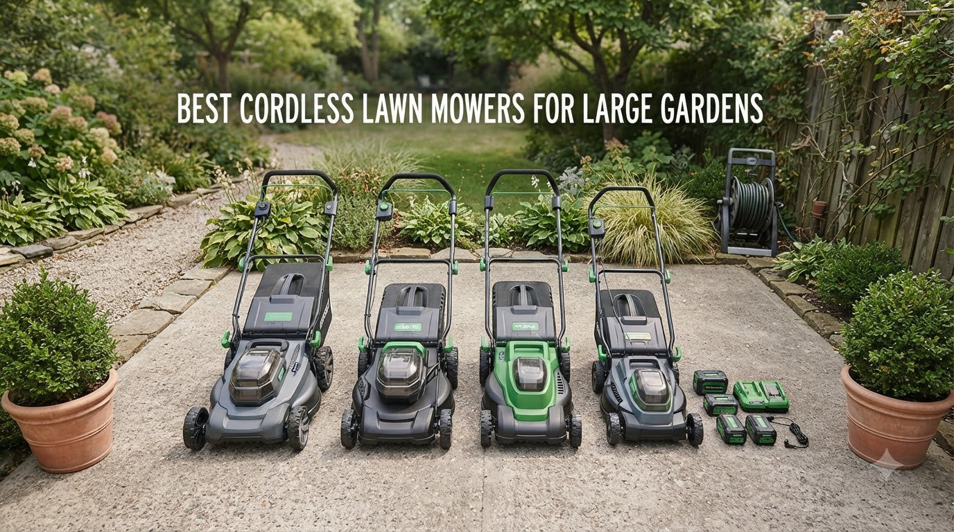 best cordless lawn mowers for large gardens