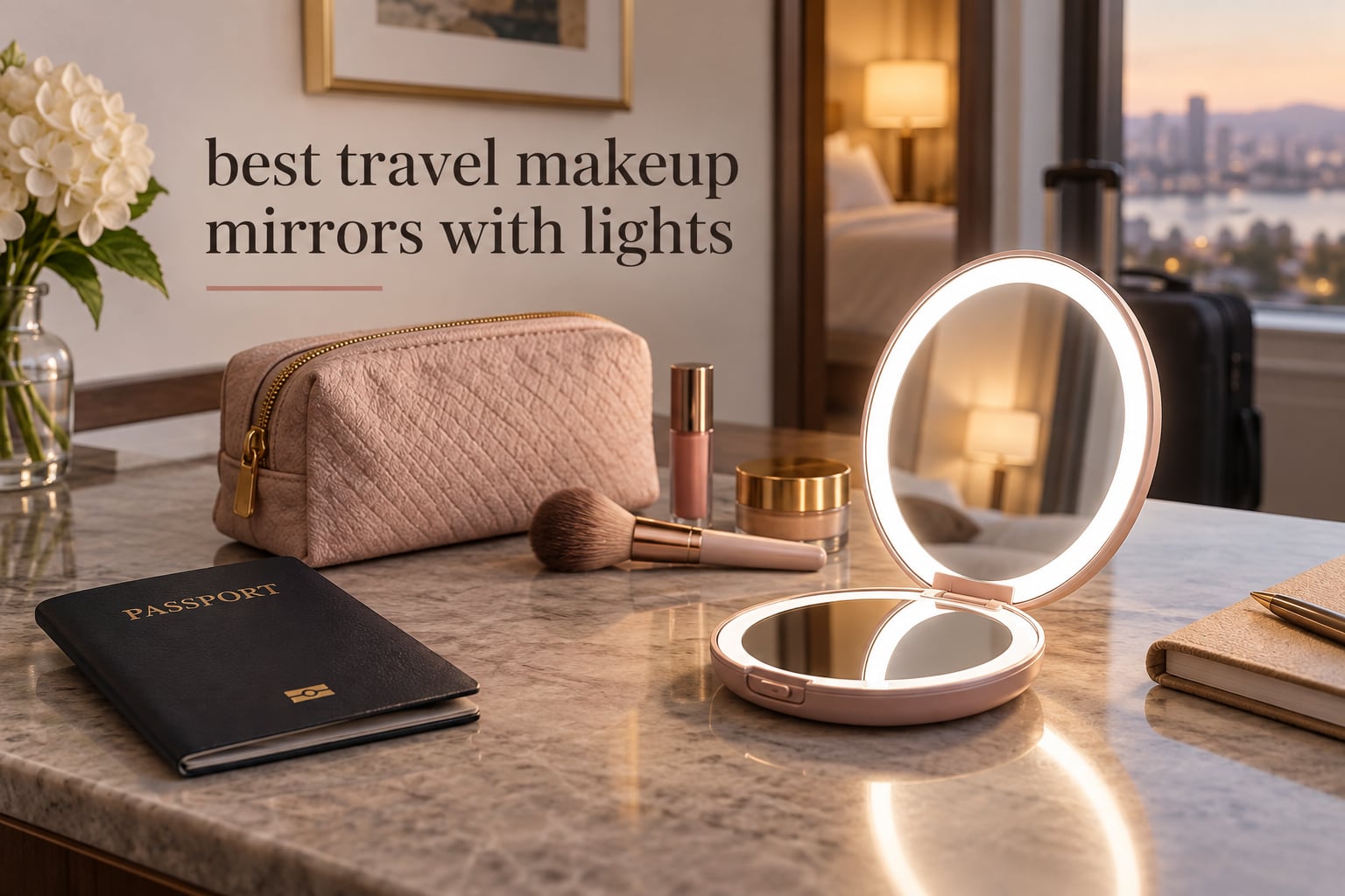best travel makeup mirrors with lights
