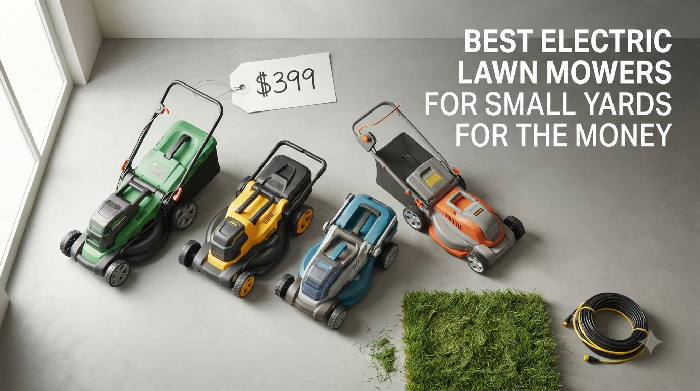 best electric lawn mowers for small yards for the money