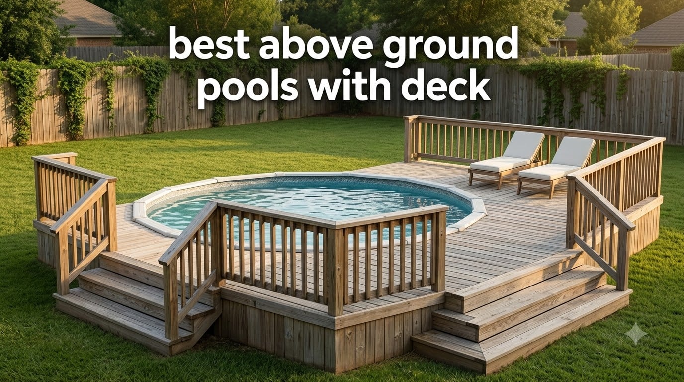 best above ground pools with deck