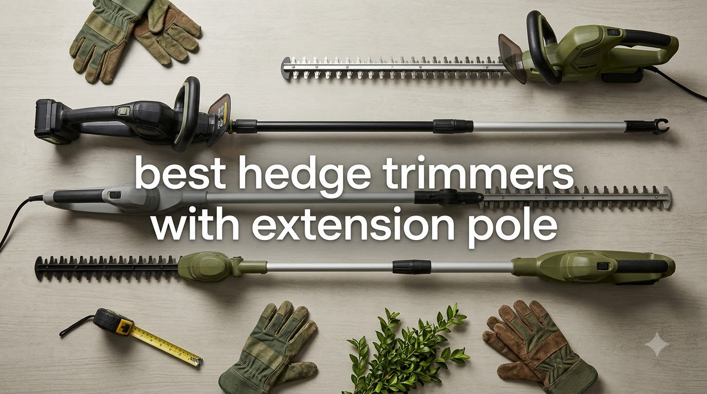 best hedge trimmers with extension pole