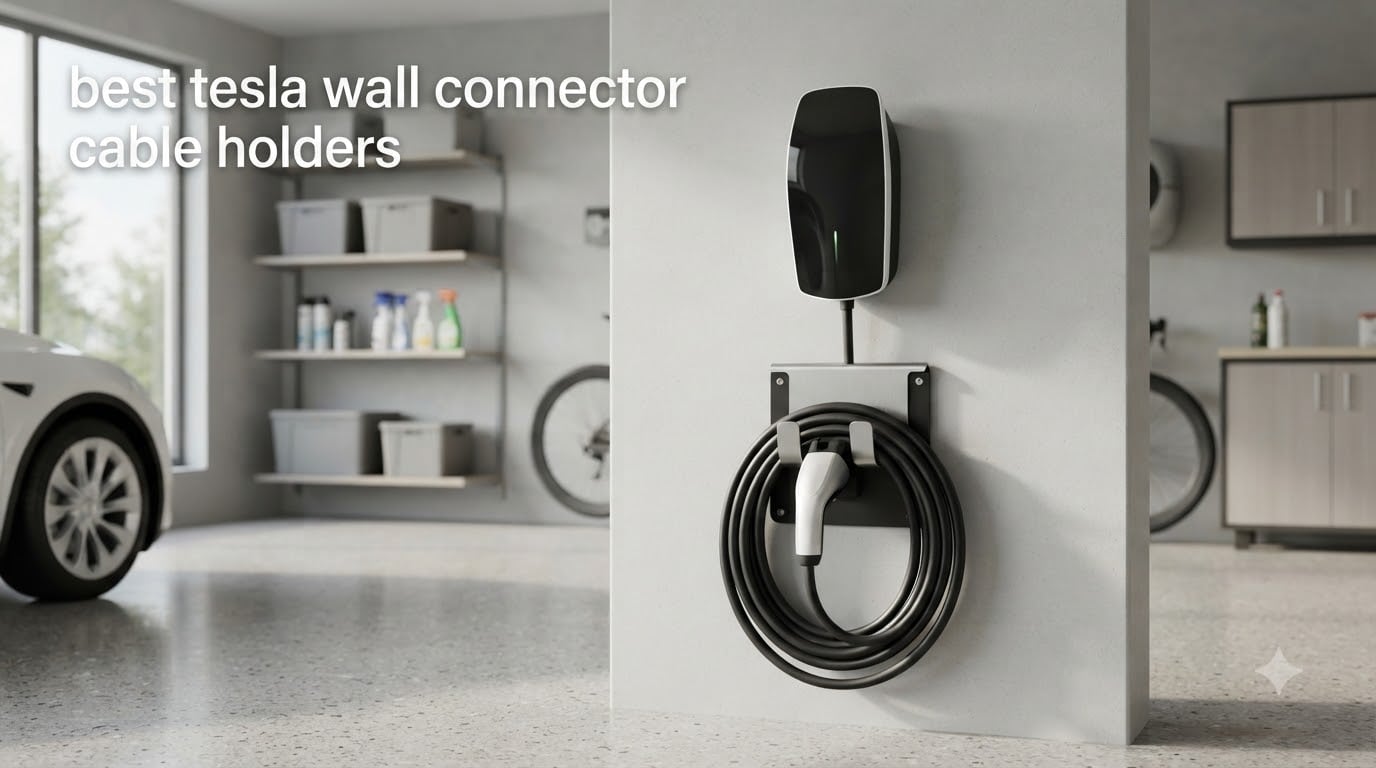 best tesla wall connector cable holders