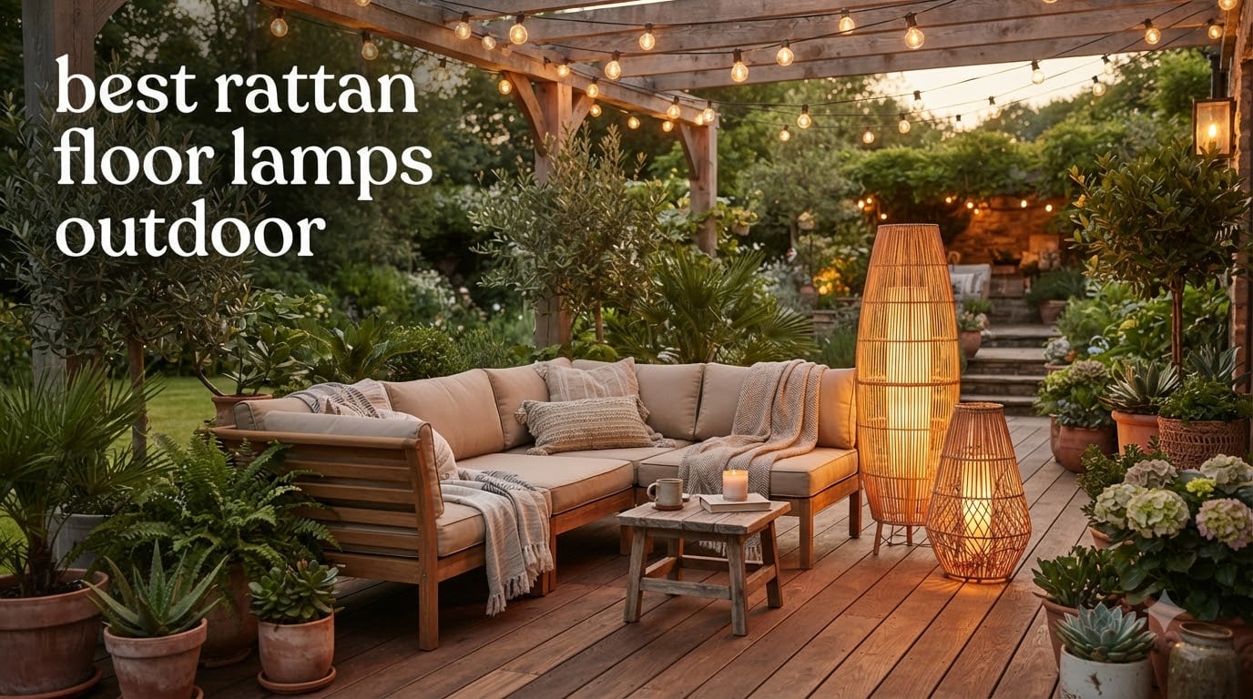 best rattan floor lamps outdoor