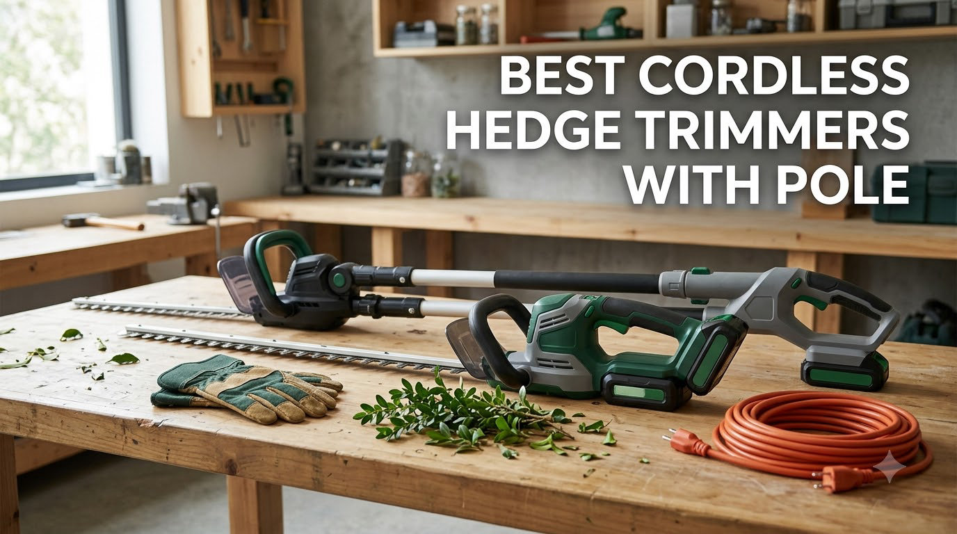 best cordless hedge trimmers with pole