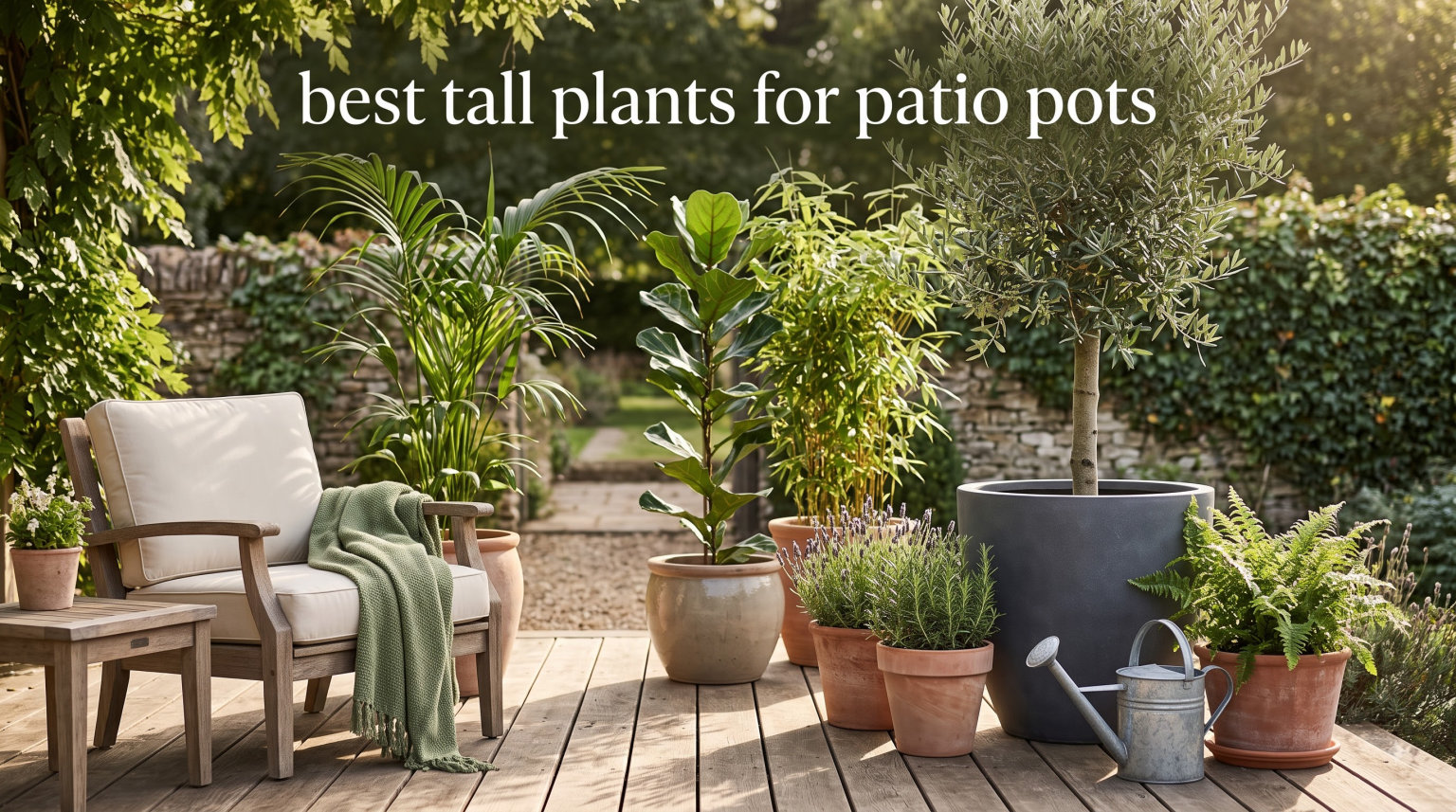 best tall plants for patio pots