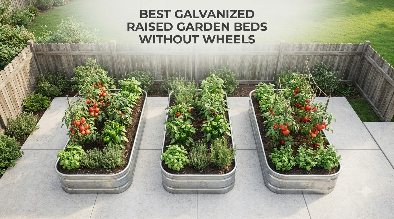 best galvanized raised garden beds without wheels