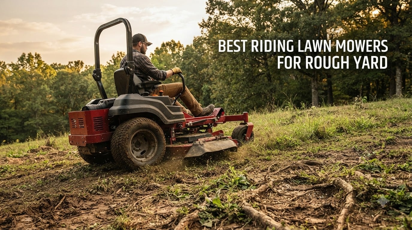 best riding lawn mowers for rough yard