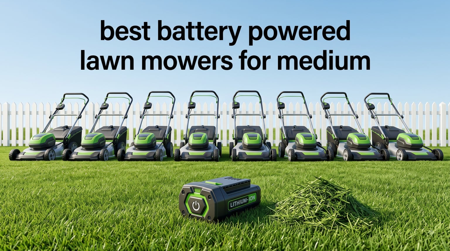 best battery powered lawn mowers for medium