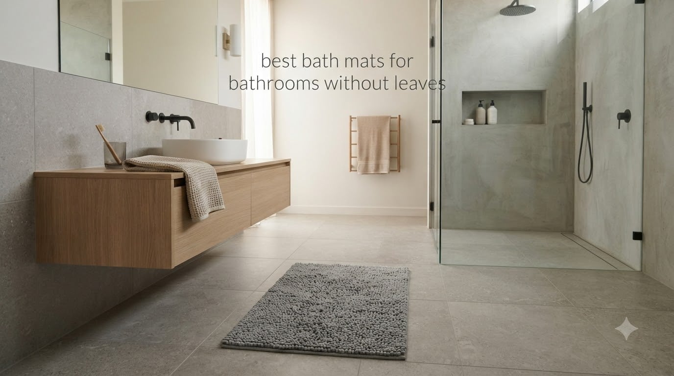 best bath mats for bathrooms without leaves