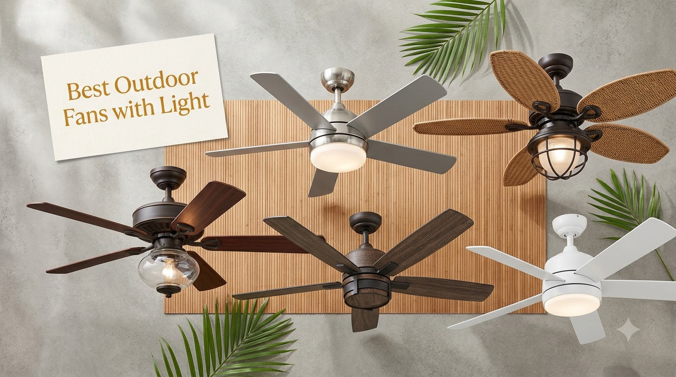 best outdoor fans with light